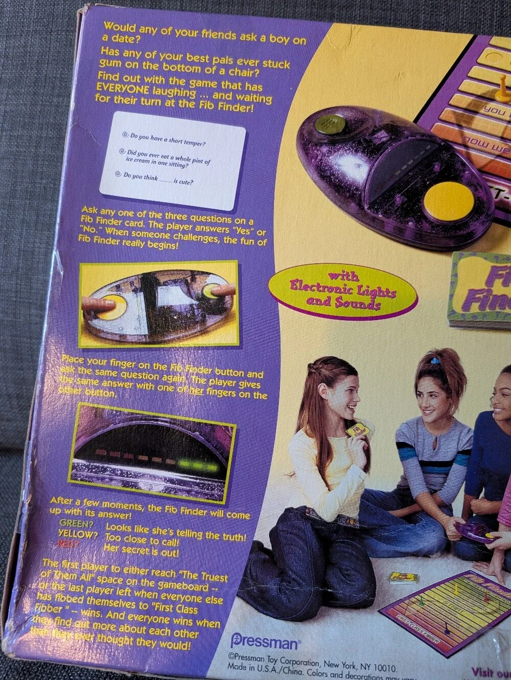 Vintage 2000 Electronic Fib Finder Game